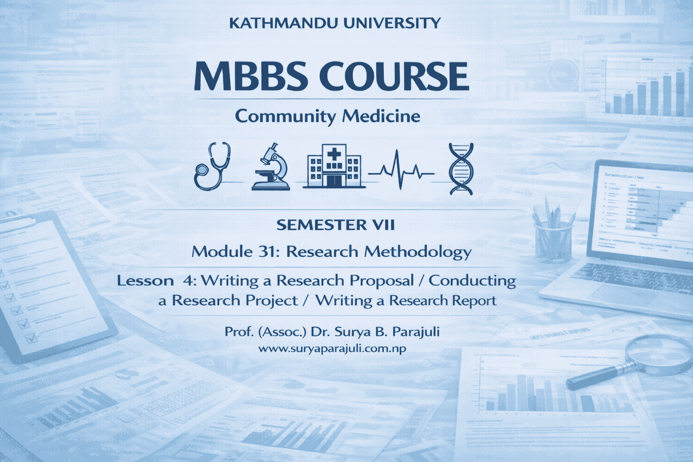  Writing a research Proposal/Conduct Research Project/ Writing a research report